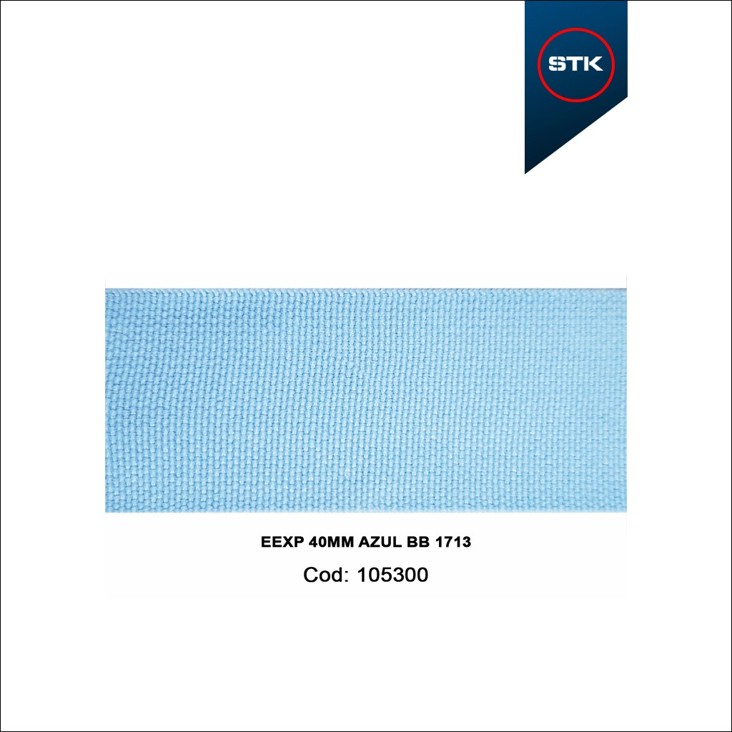 ELÁSTICO STK 156 EXPORTAÇÃO 40MM AZUL BB 1713