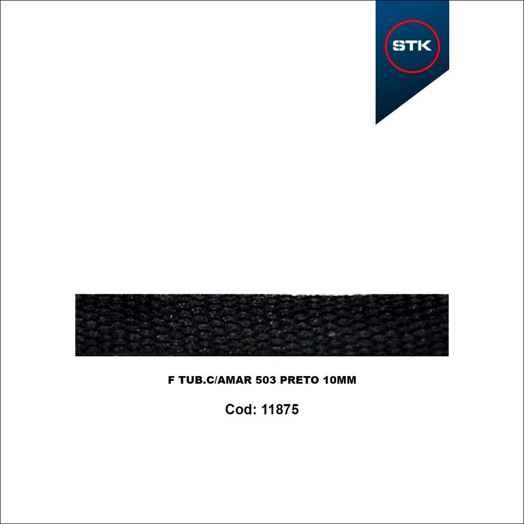 FITA TUBO 503 10MM PRETO