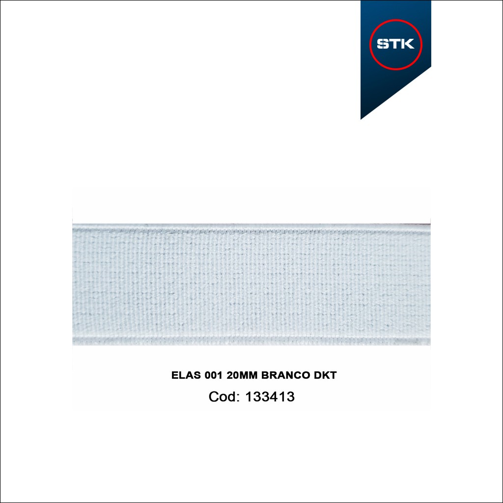 ELÁSTICO STK 168 001 20MM BRANCO