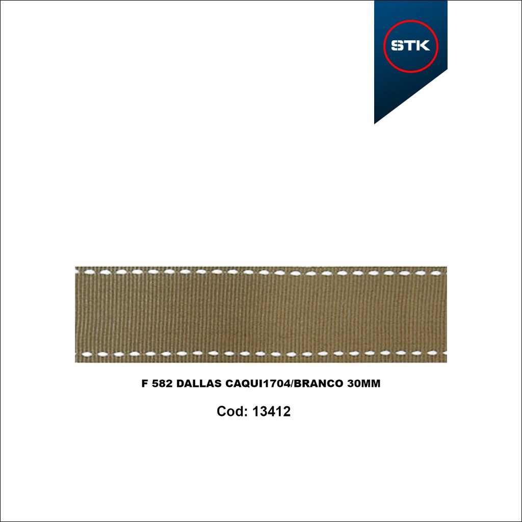 FITA 582 DALLAS 30MM CAQUI / BCO