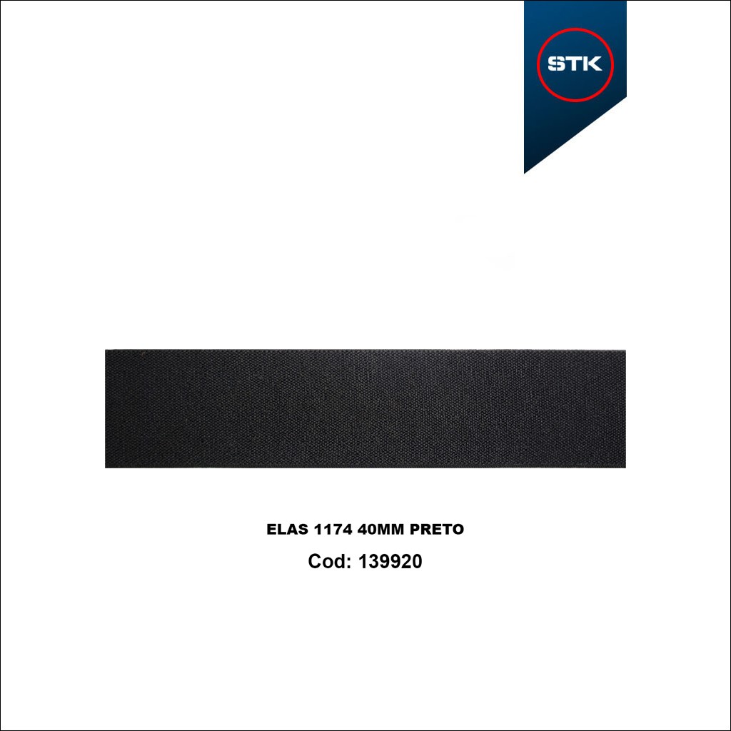 ELÁSTICO STK 1174 40MM PRETO