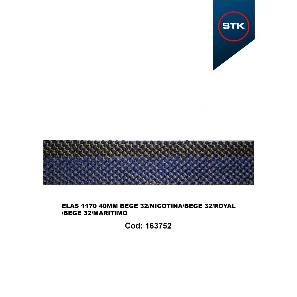 ELÁSTICO STK 1170 40MM BEGE 32 / NICOTINA / BEGE 32 / ROYAL / BEGE 32 / MARITIMO