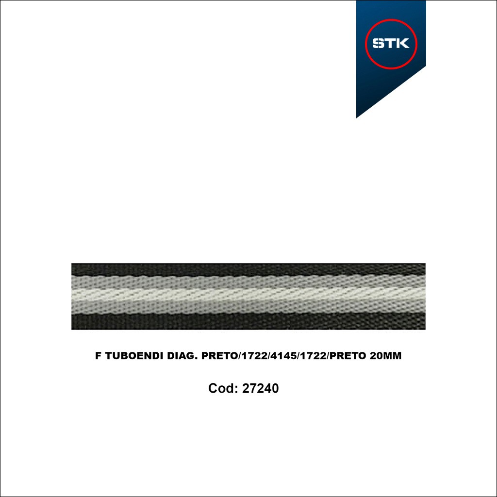 FITA TUBOENDI 20MM PRETO / 1722 / 4145 / 