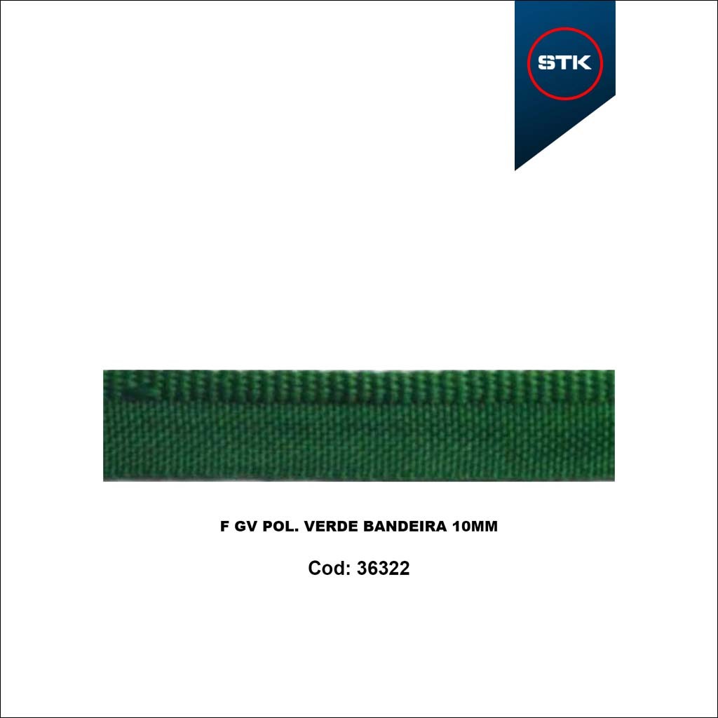 FITA GV POL VERDE BANDEIRA 10MM